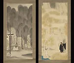寒山拾得図 (Kanzan Jittoku zu)|Hanshan and Shide — Kosugi Misei (Hōan ) 小杉未醒 (放菴)