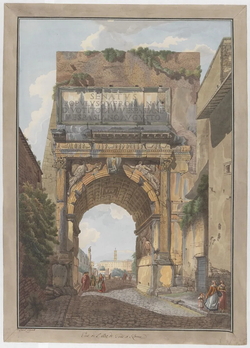 Arch of Titus — Abraham Louis Rodolphe Ducros|Giovanni Volpato
