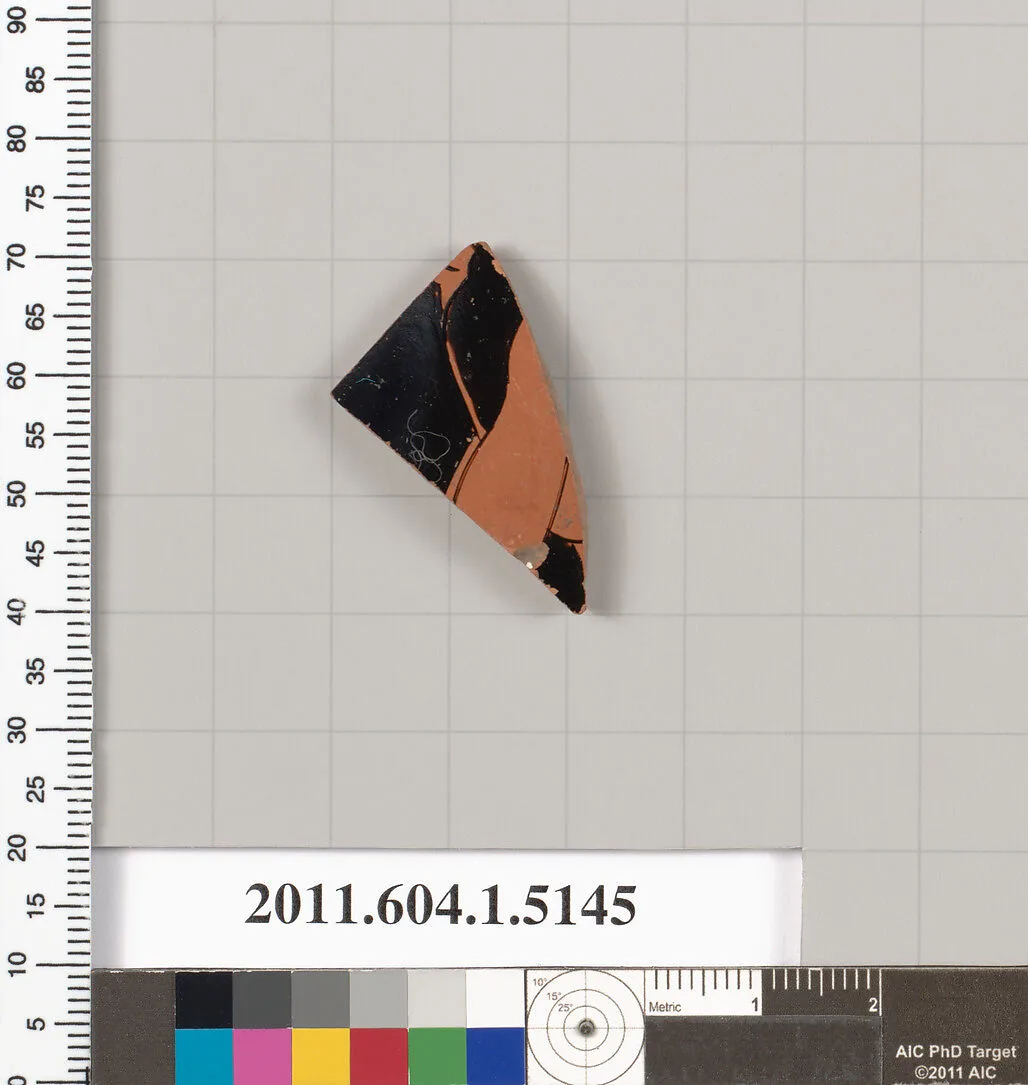Terracotta fragment of a kylix (drinking cup) — Unknown