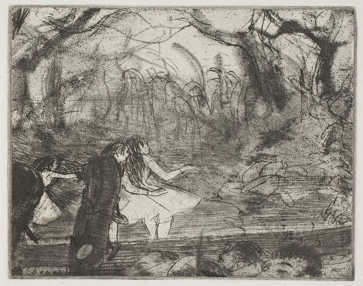On Stage III — Edgar Degas