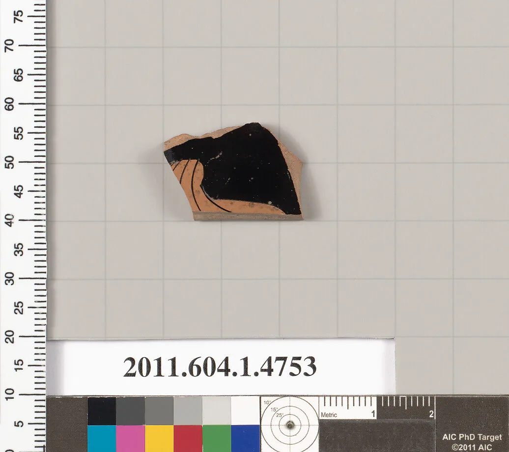 Terracotta fragment of a kylix (drinking cup) — Unknown