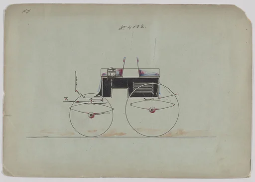 Design for Dog Cart Phaeton, no. 4002