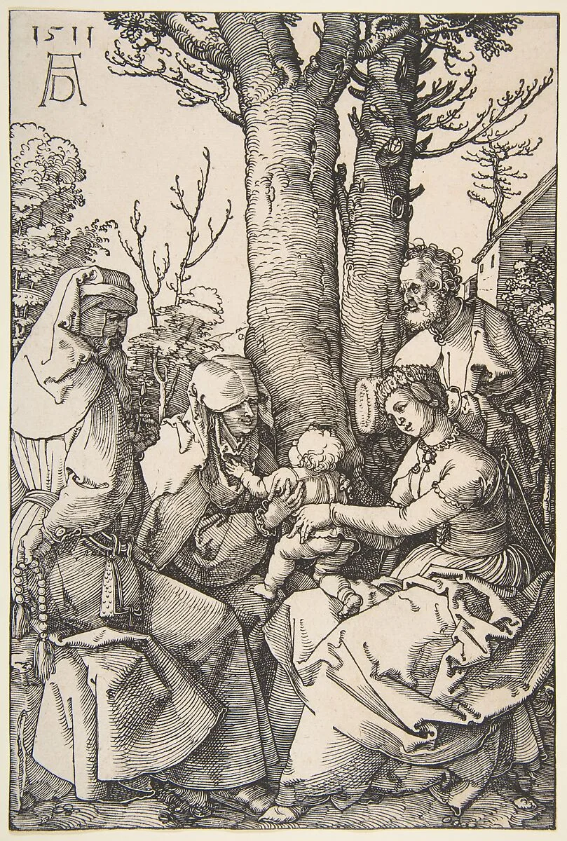 The Holy Family with Saint Joachim and Saint Anne — Albrecht Dürer
