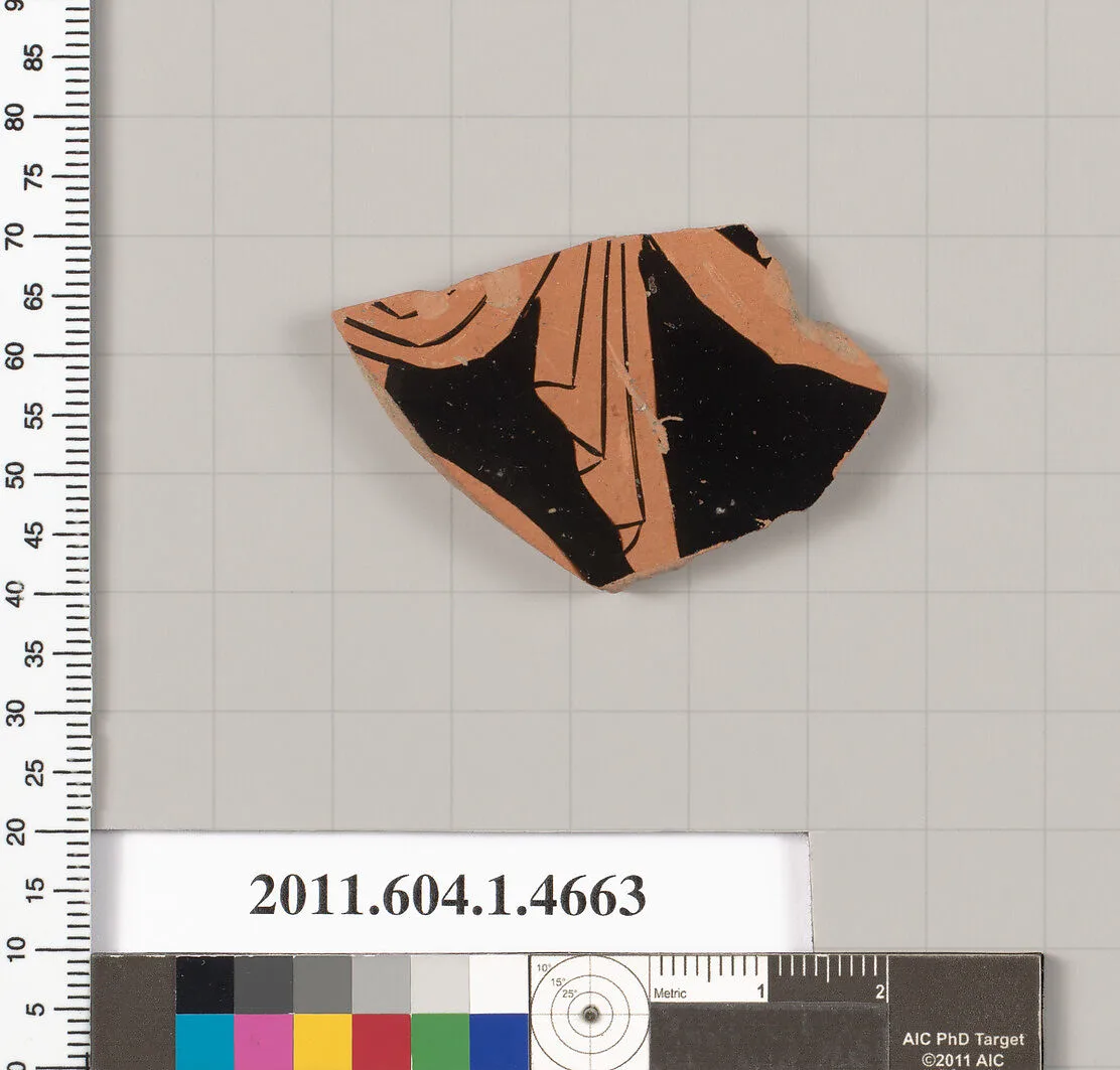 Terracotta fragment of a kylix (drinking cup) — Unknown