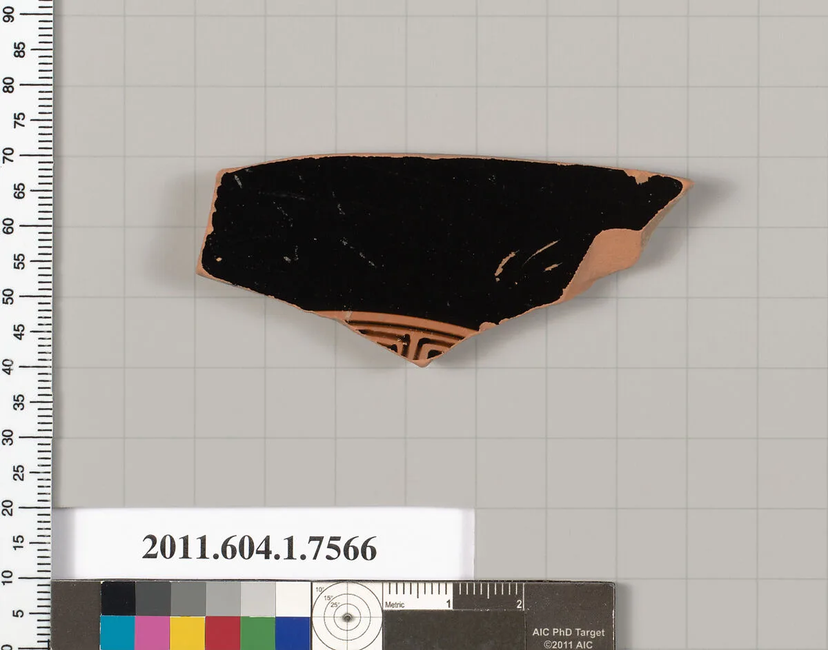 Terracotta fragment of a kylix (drinking cup) — Unknown