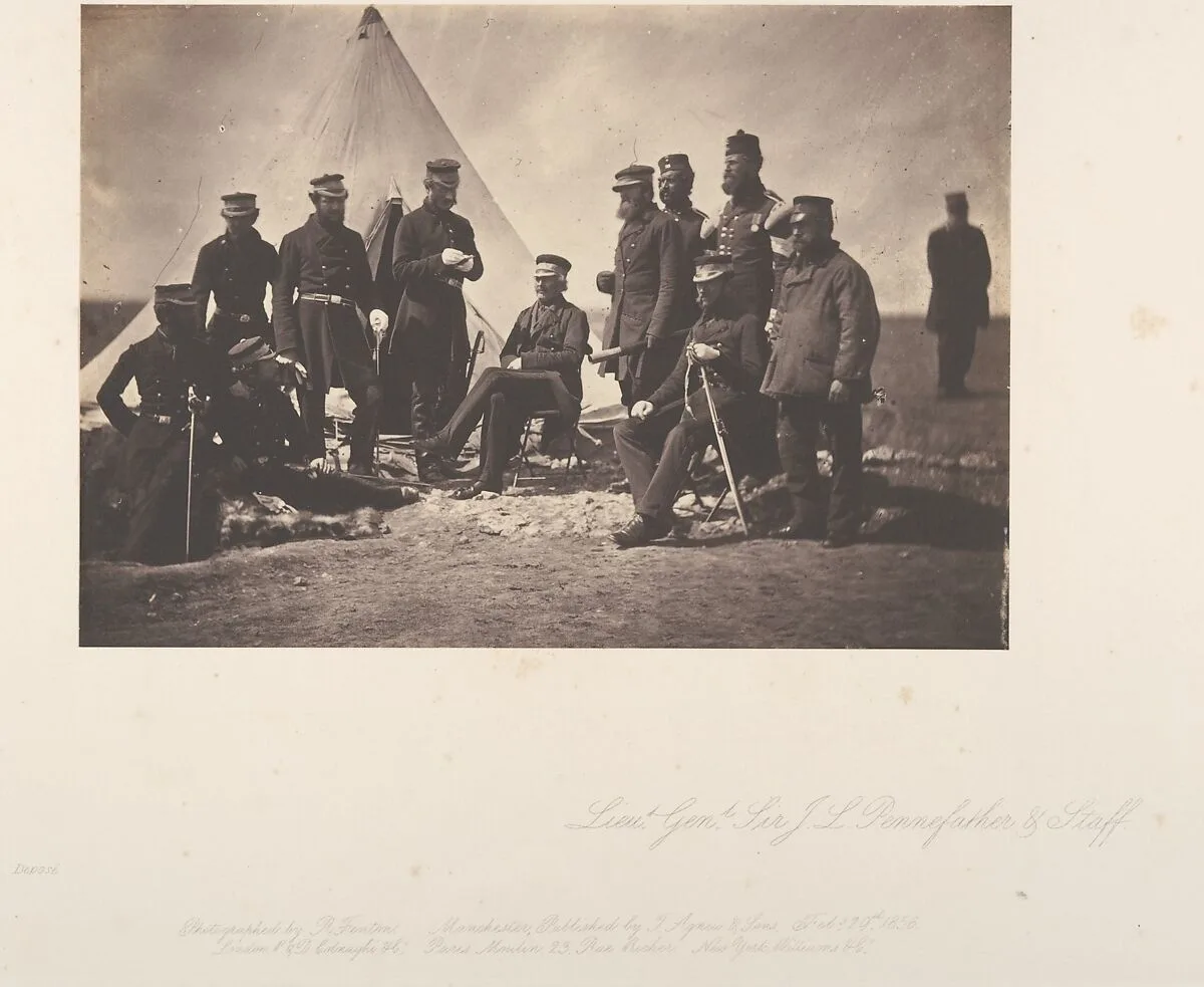 Lieutenant General Sir J. L. Pennefather and Staff — Roger Fenton