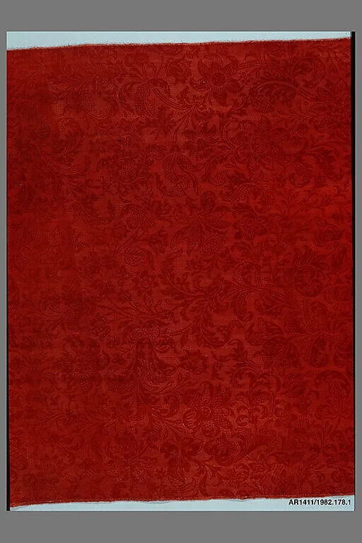 Panel of printed camlet — Unknown