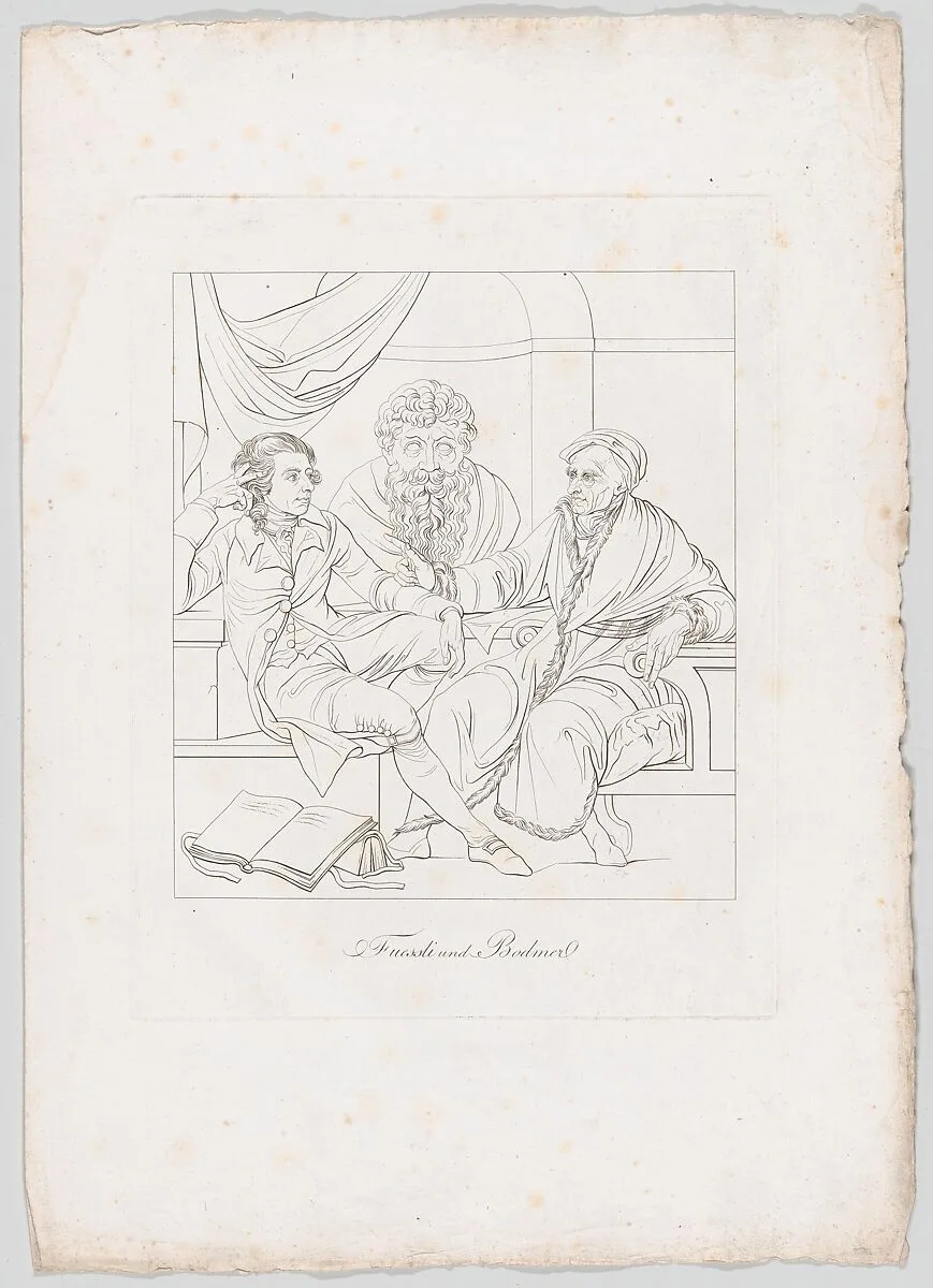 Fuessli und Bodmer (Fuseli and Bodmer in Conversation) — Henry Fuseli|Johann Heinrich Lips|Henry Fuseli