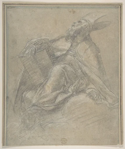 Seated Bishop Holding a Book