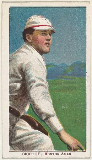 Cicotte, Boston, American League, from the White Border series (T206) for the American Tobacco Company