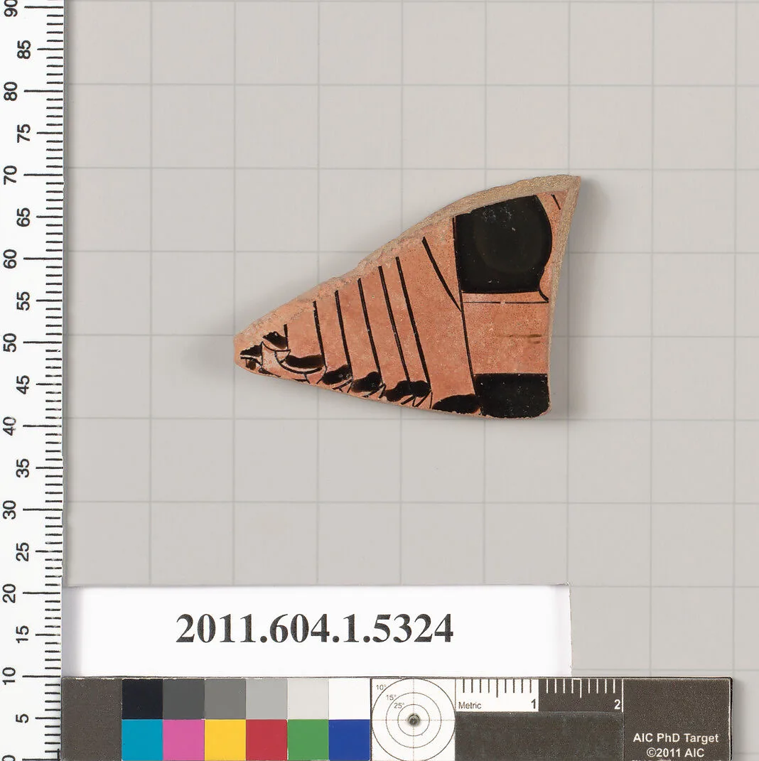 Terracotta fragment of a kylix (drinking cup) — Unknown