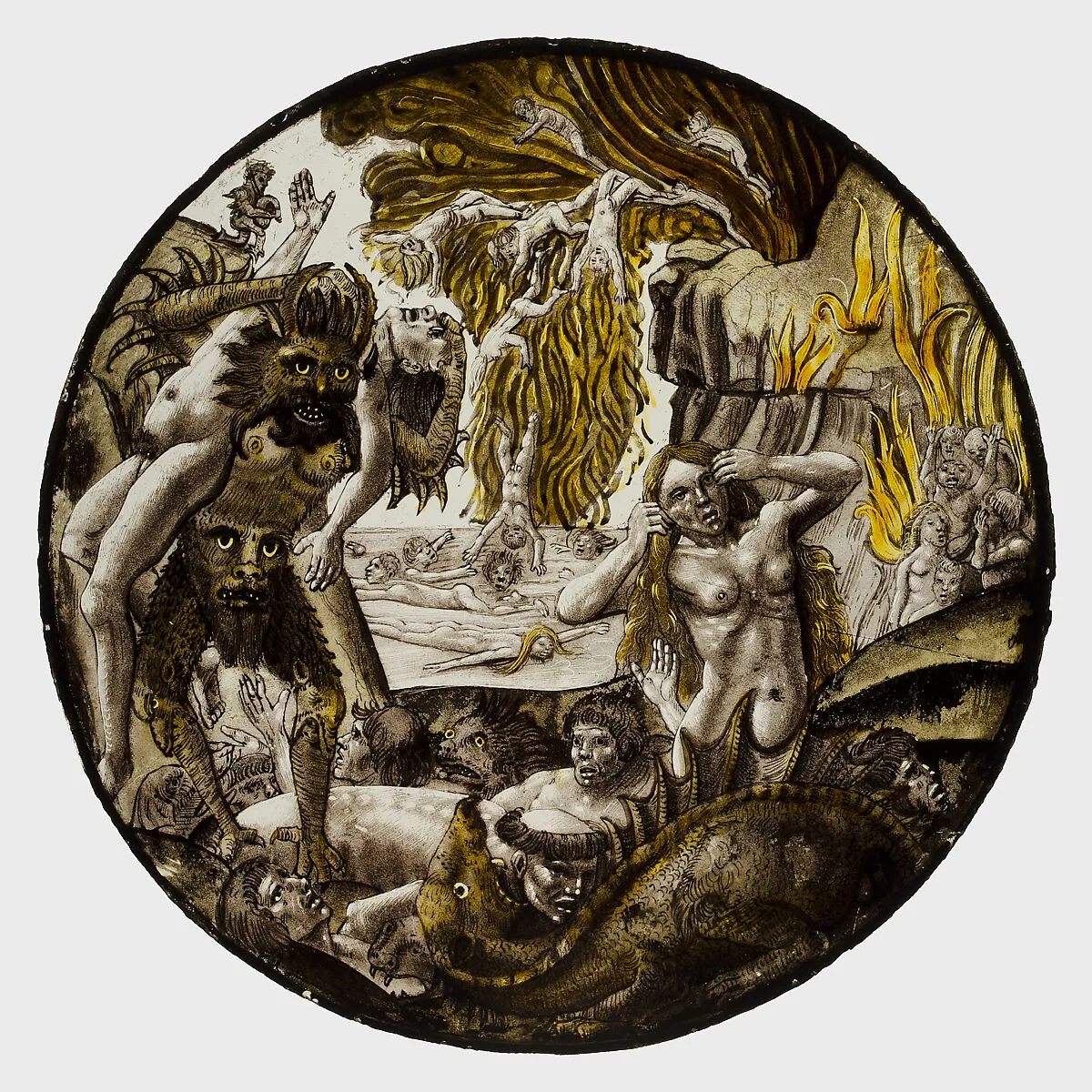 Roundel with Souls Tormented in Hell — Dieric Bouts