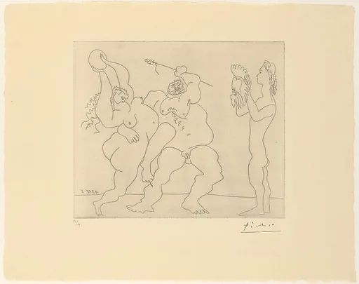 Bacchanal with Young Man in a Mask