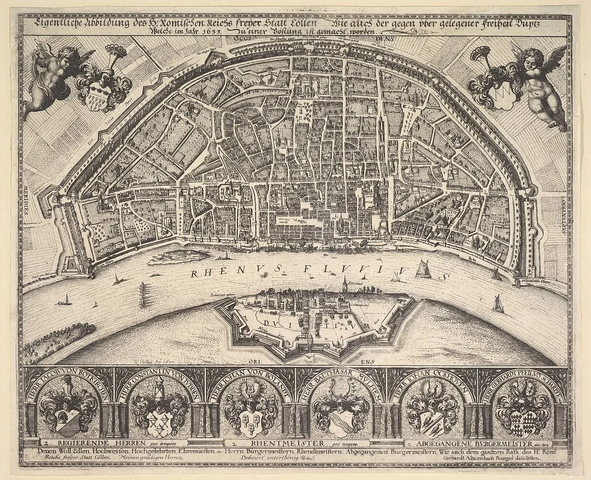 Cologne and Deutz — Wenceslaus Hollar|Gerhard Altzenbach