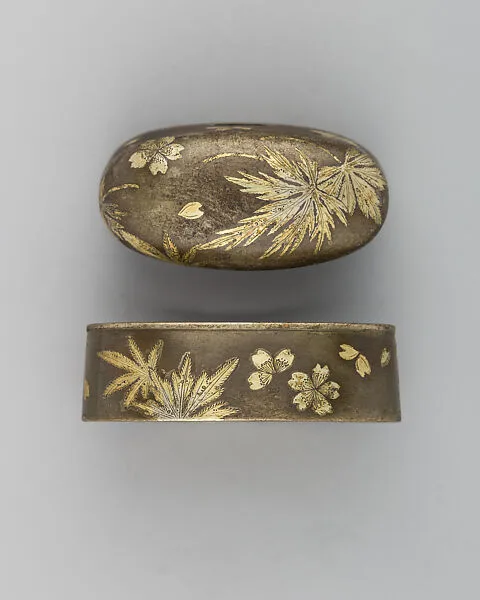 Sword-Hilt Collar and Pommel (Fuchigashira) — Unknown