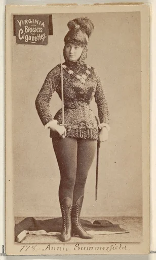 Card 778, Annie Summerfield, from the Actors and Actresses series (N45, Type 2) for Virginia Brights Cigarettes