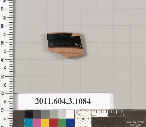 Terracotta rim fragment of a mastoid (drinking cup with narrow base)