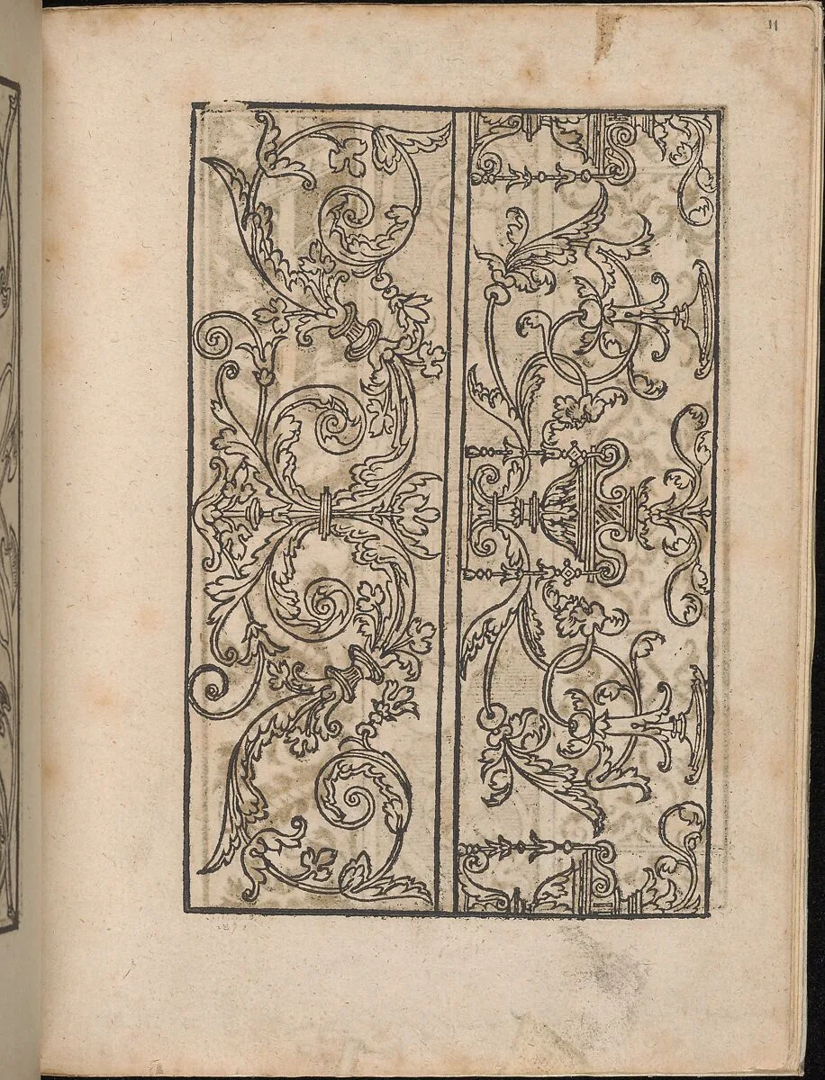 Ein new Modelbuch..., page 11 (recto) — Johann Schönsperger the Younger