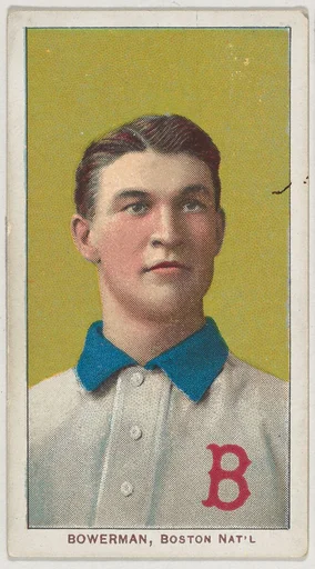 Bowerman, Boston, National League, from the White Border series (T206) for the American Tobacco Company