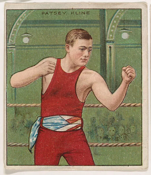 Patsey Kline, Boxing, from Mecca & Hassan Champion Athlete and Prize Fighter collection, 1910 — Mecca Cigarettes