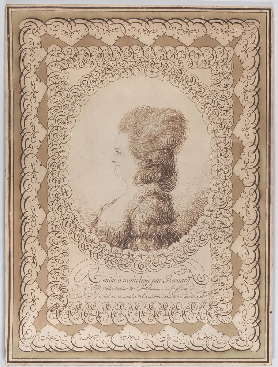 Profile portrait of a woman — Joseph Jean Bernard