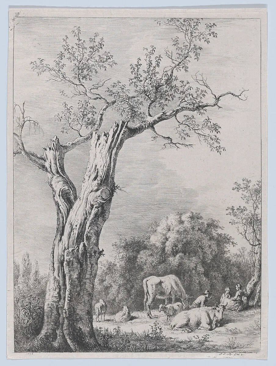 Spring, after a drawing completed in Saint-Chamond — Jean Jacques de Boissieu