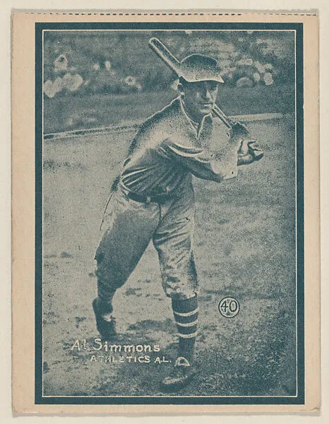 Al Simmons, Athletics A.L. from the Baseball trade card series (W517) — Unknown