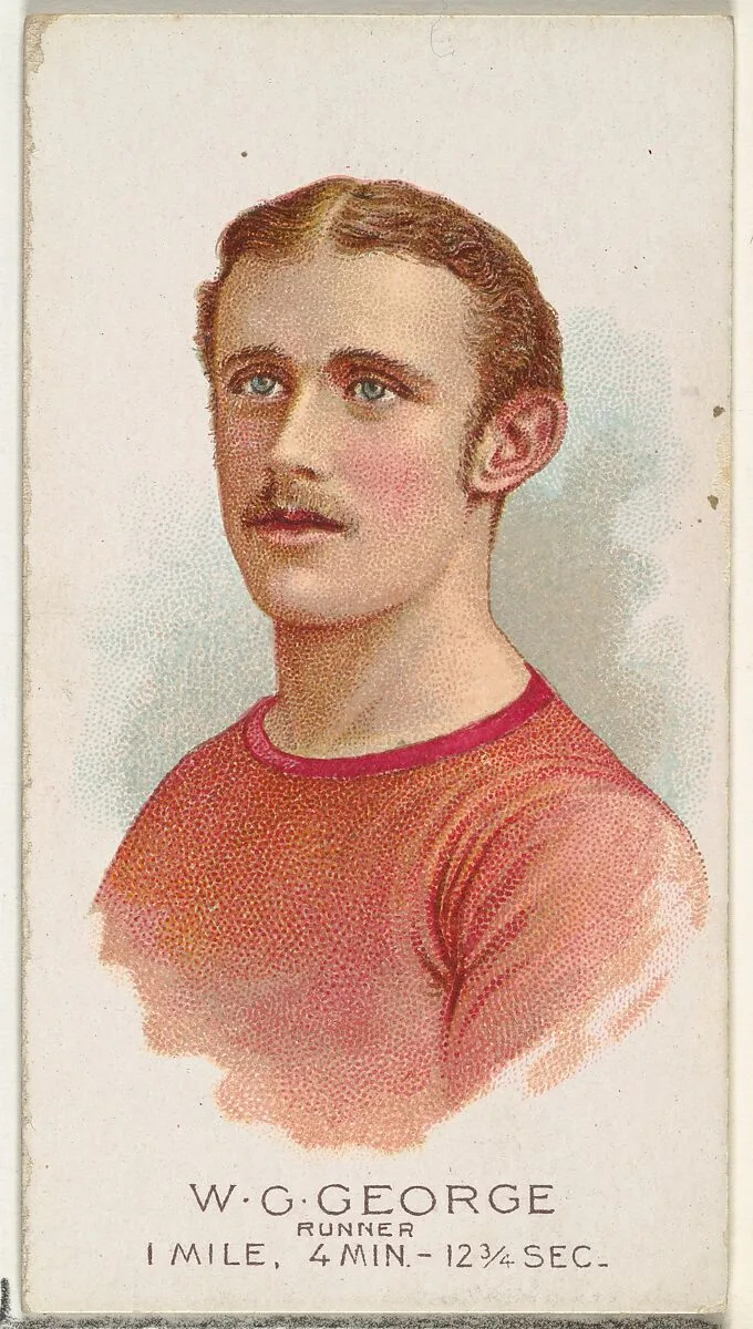 W.G. George, Runner, from World's Champions, Series 2 (N29) for Allen & Ginter Cigarettes — Lindner, Eddy & Claus|Allen & Ginter