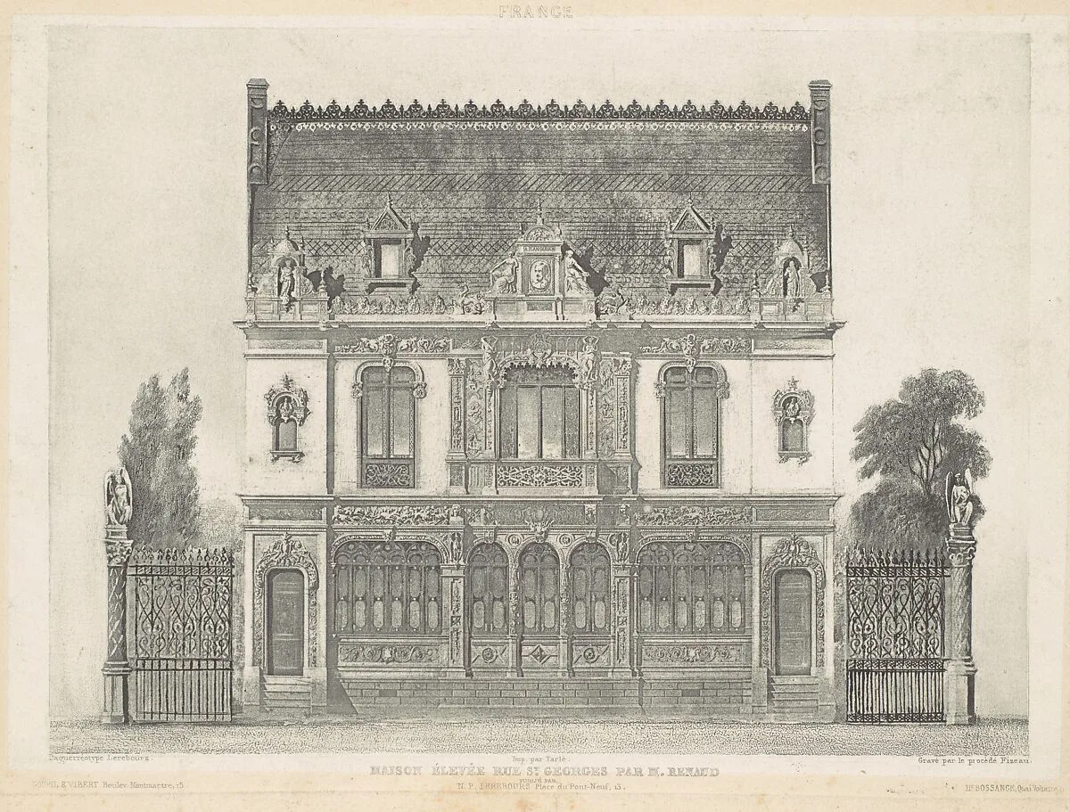 Maison Élevée Rue St. Georges par M. Renaud — Armand-Hippolyte-Louis Fizeau|Noël-Marie-Paymal Lerebours