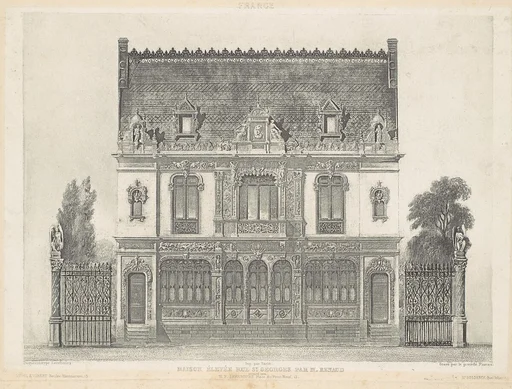 Maison Élevée Rue St. Georges par M. Renaud