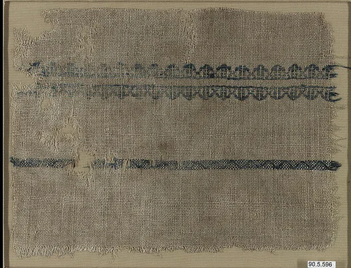 Fragment with Blue Bands