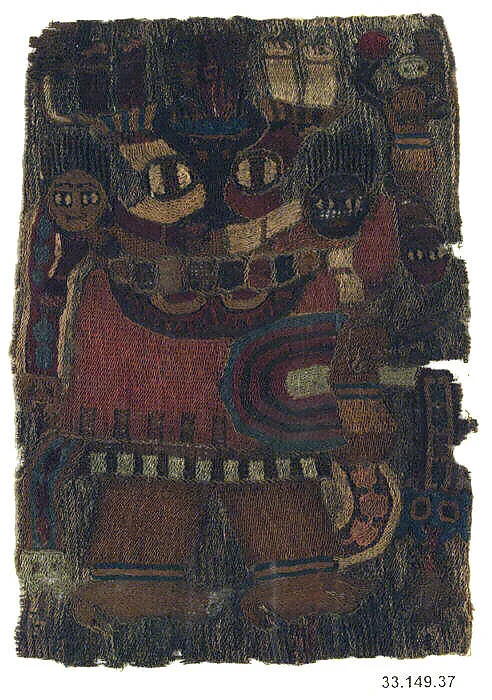 Embroidered Mantle Fragment — Unknown