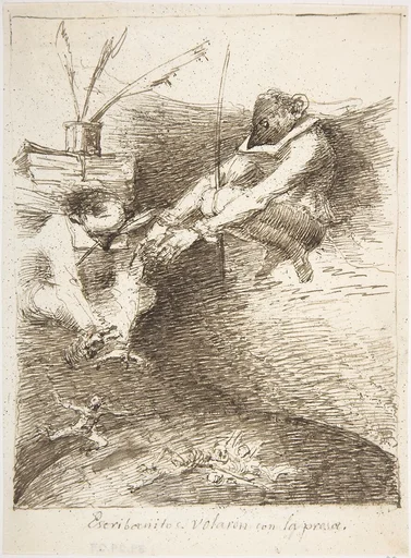 The Notaries Flew of With The Prey ("Escribanitos volaron con la presa")