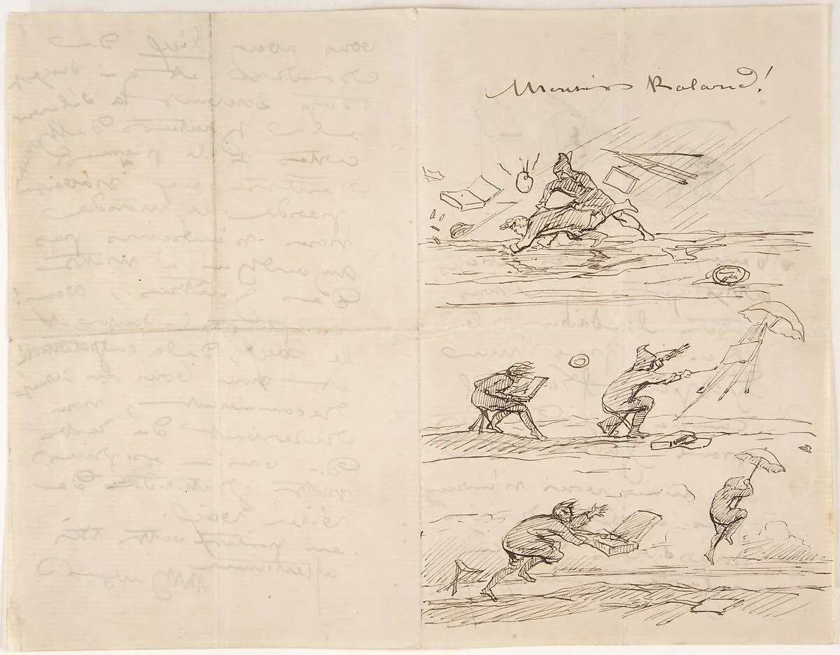 Illustrated letter to M. Roland — Rosa Bonheur