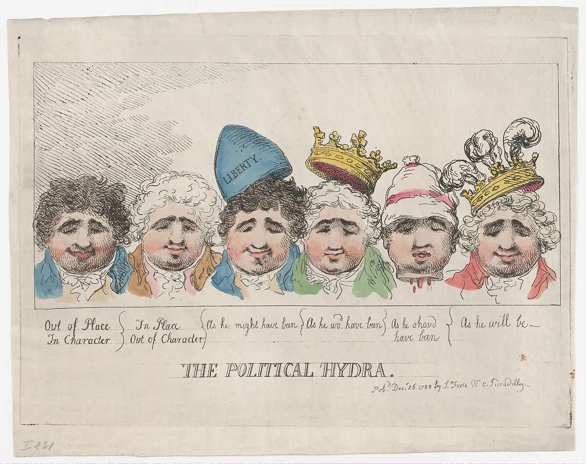 The Political Hydra — Thomas Rowlandson|S. W. Fores