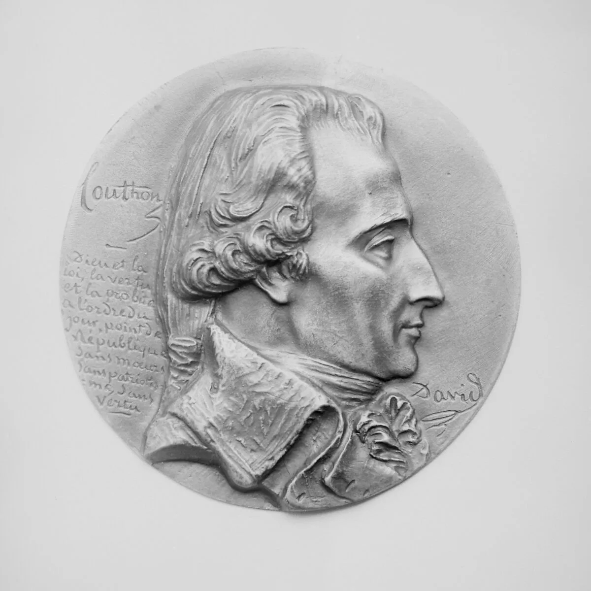 Georges Couthon (1756–1794), Member of the Revolutionary Convention of 1792; one of the Triumvirate with Robespierre and Saint-Just, with whom he was guillotined — Pierre Jean David d'Angers|Eck et Durand