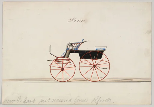 Design for 4 seat Phaeton, no top, no. 1020