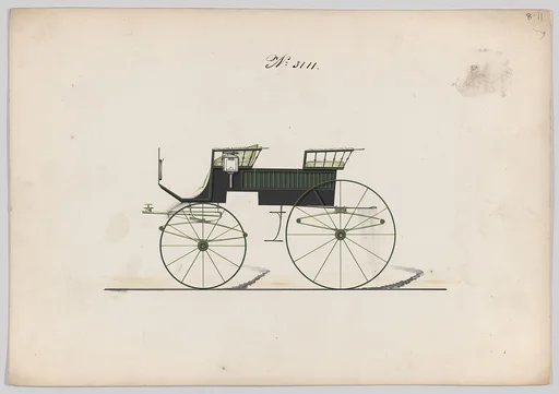 Design for 4 seat Phaeton, no top, no. 3111