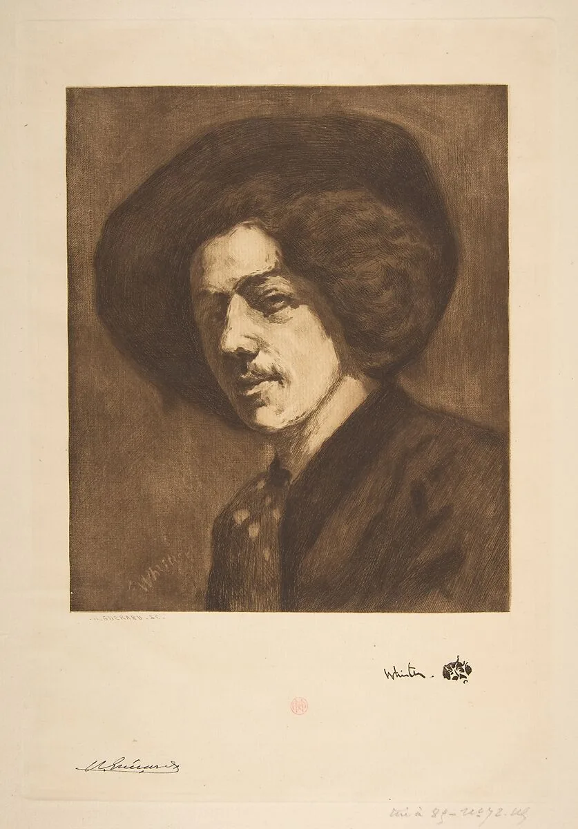 Whistler's "Portrait of Himself" — Henri-Charles Guérard|James McNeill Whistler