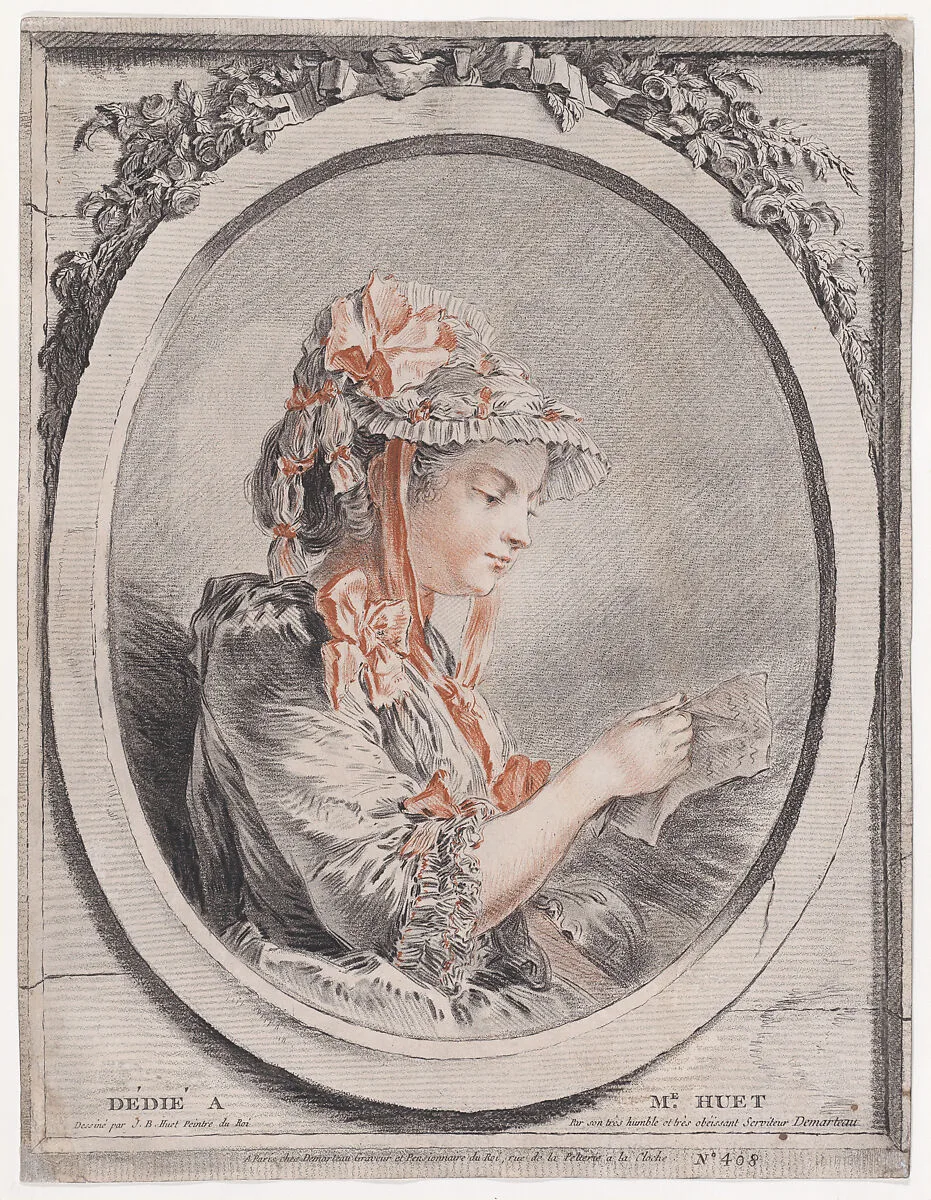 Une Liseuse — Gilles Demarteau|Jean-Baptiste Huet I