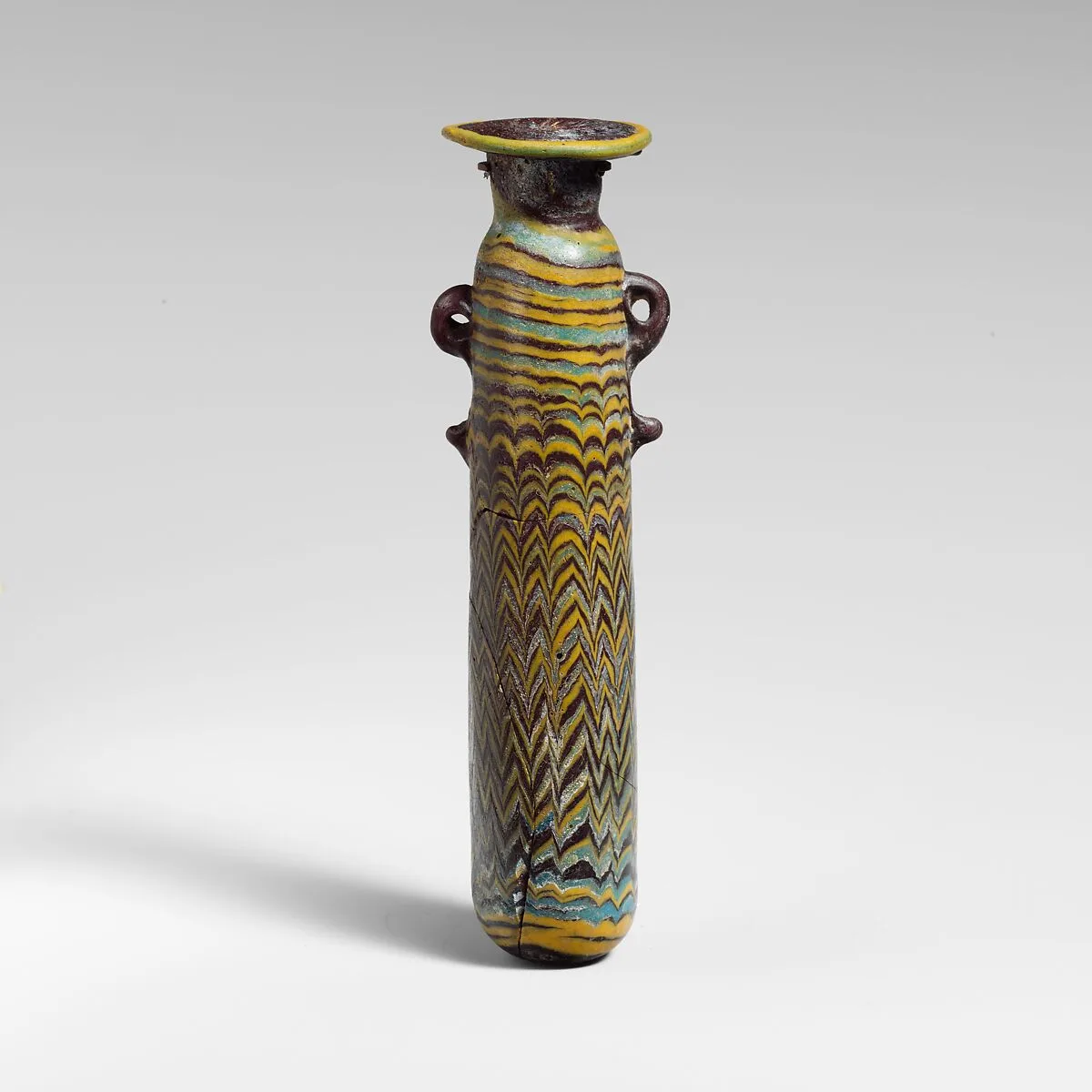 Glass alabastron (perfume bottle) — Unknown