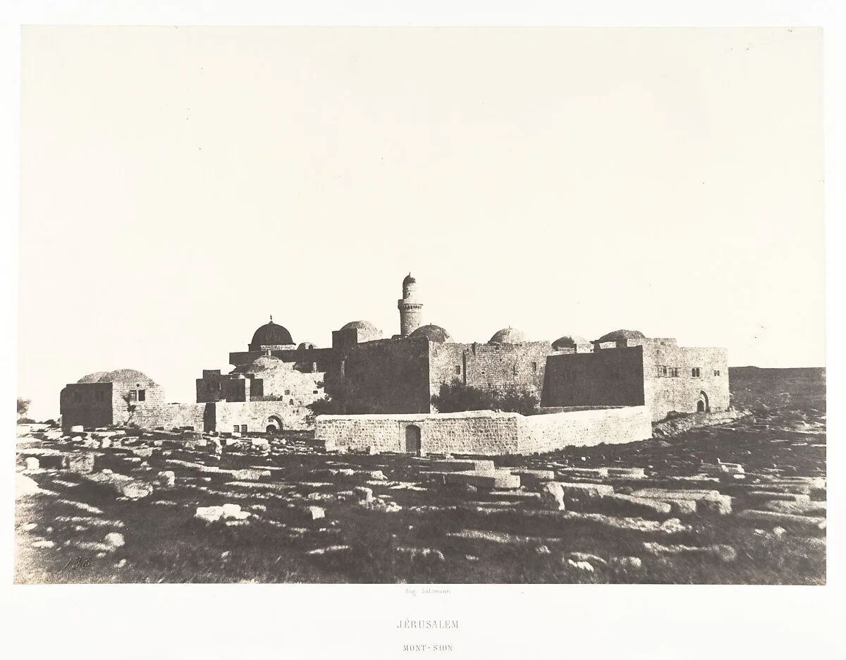 Jérusalem, Mont Sion — Auguste Salzmann|Imprimerie photographique de Blanquart-Évrard, à Lille