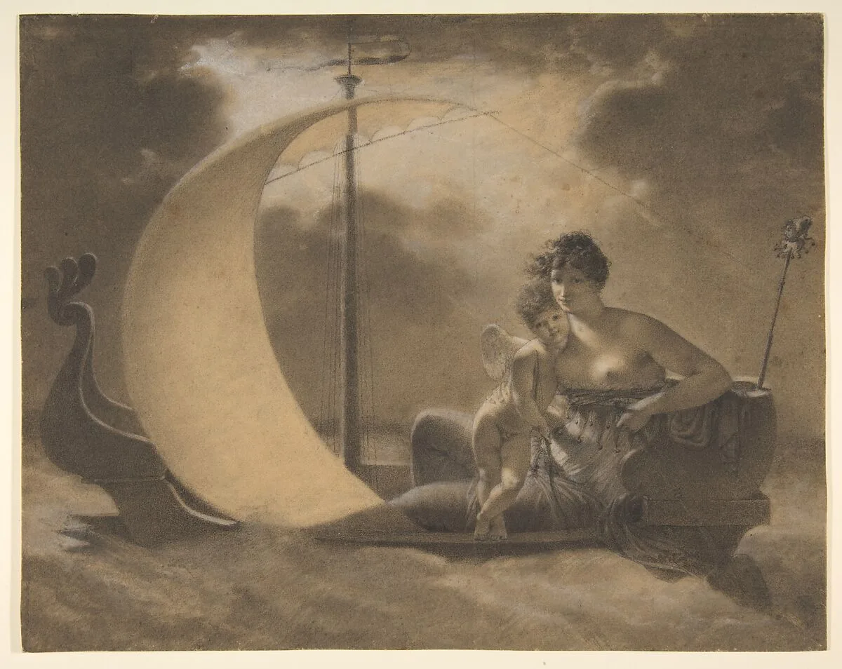 La Folie l'égare (Folly Adrift) — Pierre Paul Prud'hon|Jean-Baptiste Mallet