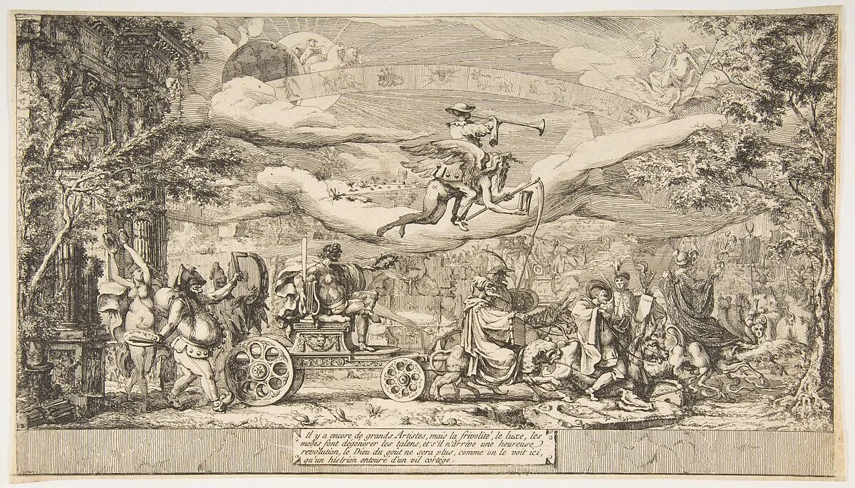 The Triumph of Modern Art — Jean Barbault|Louis Jean Desprez