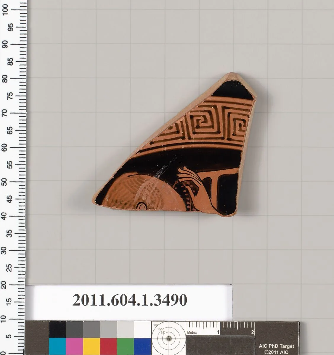 Terracotta fragment of a kylix (drinking cup) — Unknown