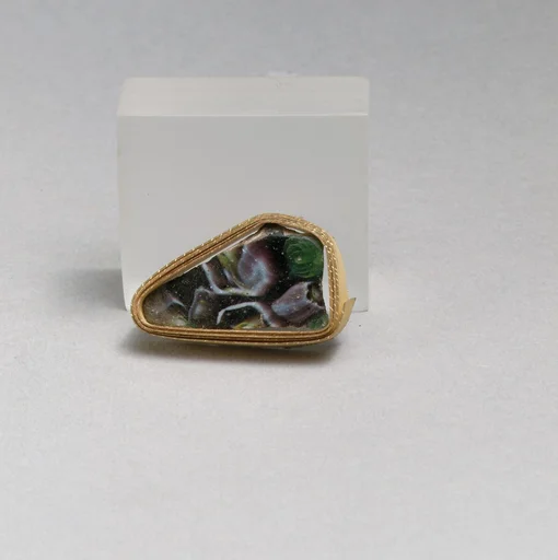 Glass mosaic fragment