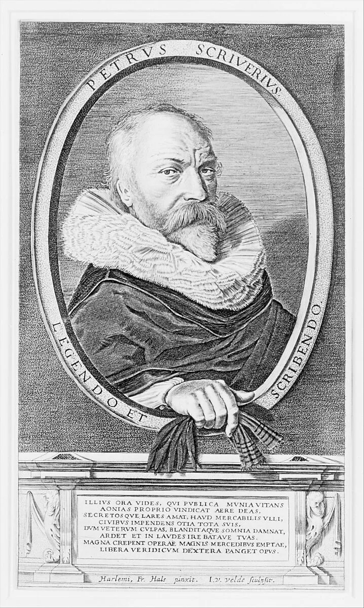 Portrait of Peter Scriverius — Frans Hals|Jan van de Velde II