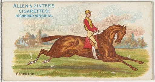 Stockton, from The World's Racers series (N32) for Allen & Ginter Cigarettes