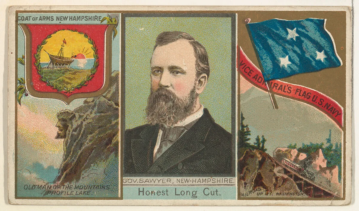Governor Sawyer, New Hampshire, from "Governors, Arms, Etc." series (N133-1), issued by Duke Sons & Co. — W. Duke, Sons & Co.