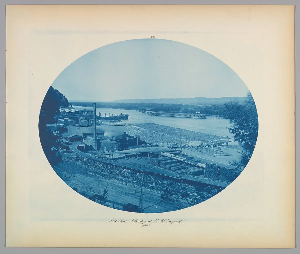 Old Ponton Bridge at N. McGregor, Ia. — Henry P. Bosse